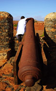 Cannon at Fort Real do São Filipe