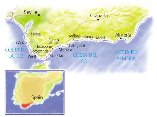 Villaseek Costa de Sol map